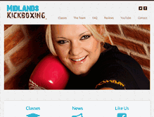 Tablet Screenshot of midlandskickboxing.com